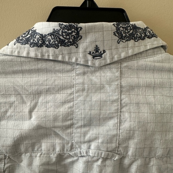 English Laundry Button Down Embroidered Shirt - Picture 3 of 8
